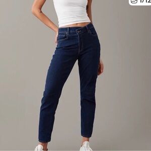American Eagle Outfitters Dark Blue Straight Leg Jeans